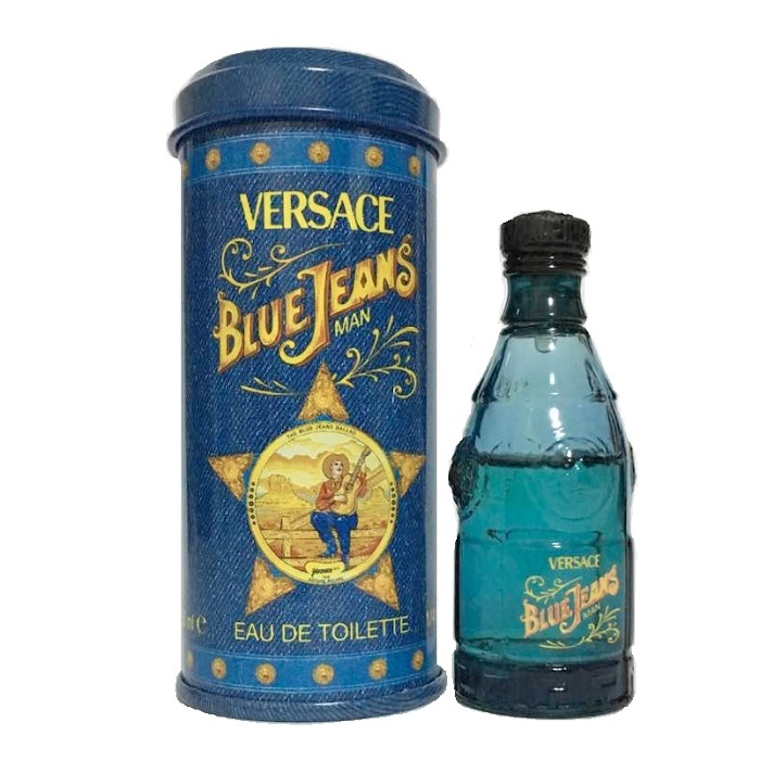 Blue Jeans Mini Cologne by Versace 0.25oz / 7.5ml Eau De Toilette for Men Blue Jeans Mini Cologne by Versace 0.25oz / 7.5ml Eau De Toilette for Men